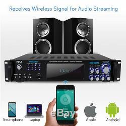 1000w Bluetooth Home Audio Power Amplifier Stereo Receiver Wireless Microphone