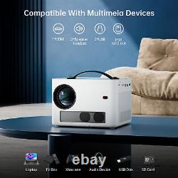 1080P Native Smart Projector Android 10 Bluetooth 5G WiFi Wireless Home Theater
