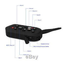 1200m E6 Plus Motorcycle Intercom with Wireless Remote Control Bluetooth Headset