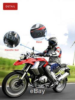 1200m E6 Plus Motorcycle Intercom with Wireless Remote Control Bluetooth Headset