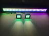 12''-52 Led Light Bar + 2 Pods 3'' Work Chasing Rgb Halo Bluetooth / Rf Remote