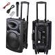 12 Portable Active Dj Pa Speaker Bluetooth Usb With Wireless Microphone/remote