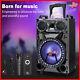 12 Portable Party Wireless Bluetooth Speaker System Subwoofer With Mic Remote Led