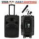 12 Portable Remote Audio Pa Speaker With Bluetooth Usb Wireless Microphone