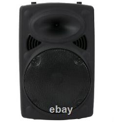 12 Portable Remote Audio PA Speaker with Bluetooth USB Wireless microphone