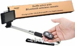 150 Pieces Noot 3360454 Extendable Selfie Stick Bluetooth Wireless Remote BULK