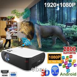 2022 1080P Mini Wifi Bluetooth LED Video Movie Home Theatre Projector HDMI USB