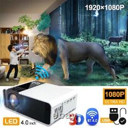 23000 Lumens Projector 1080P 3D LED 4K WiFi Video Home Theater Cinema Projector