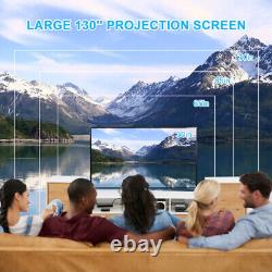 23000 Lumens Projector 1080P 3D LED 4K WiFi Video Home Theater Cinema Projector