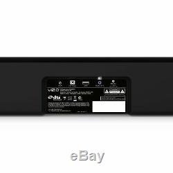 2.0 Sound Bar Home Speaker Wireless Audio TruSurround Bluetooth USB Remote Blk