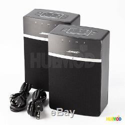 2 BOSE SoundTouch 10 Wireless Bluetooth Speaker System 416776 Black No Remote