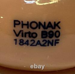2 Digital Hearing Aids Phonak Virto B90 ITC Wireless/Bluetooth+Remote