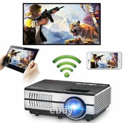 3000lm LED HD WiFi Projector Android 7.1 Blue-tooth Home Theater WLAN Online App