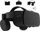 3d Virtual Reality Vr Headset With Wireless Remote Bluetooth, Black