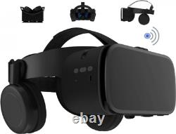 3D Virtual Reality VR Headset with Wireless Remote Bluetooth, Black