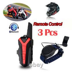 3pcs X3 PLUS Motorcycle Motorbike Skiing Helmet Blue-tooth Headset WithPTT Remote