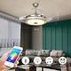 42 Ceiling Fan With Led Light Bluetooth Speaker Retractable With Remote