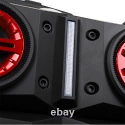 4500W Bluetooth Speaker Subwoofer Dual 10? Rechargable DJ System FM Karaok & Mic