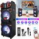 4500w Dual 10 Subwoofer Portable Bluetooth Party Speaker With Remote Light Mic