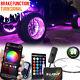 4pc Bluetooth 17 Led Wheel Ring Accent Lighting Glow Kit Withwireless Remotes