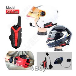 4x Motorcycle Blue-tooth Helmet Intercom Headset Wireless Remote PPT 400-470MHZ