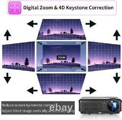 5000LUMENS Android Projector HD WIFI Proyector Backyard Wireless BT HDMI USB LED