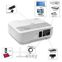 5000Lumen LED Projector 1080p Android BT Home Cinema Football Game Laptop HDMI