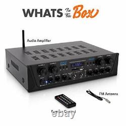 500W Karaoke Wireless Bluetooth Amplifier 4 Channel Stereo Audio Home Theater