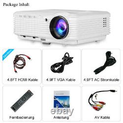6000LMS Blue-tooth Android Projector WIFI Full HD Home Theater Airplay HDMI USB