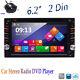 6.2 Double 2 Din Car Stereo Gps Cd Dvd Player Radio Bluetooth Touch + Camera