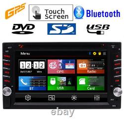 6.2 Double 2 Din Car Stereo GPS CD DVD Player Radio Bluetooth Touch + Camera
