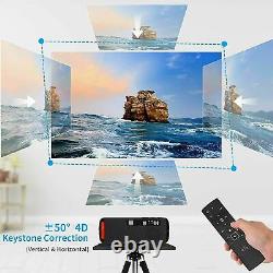 7000lms Android 9.0 Projector Native 1080p BT Wifi Wireless Home Theater HDMI US