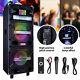 9000w Portable Bluetooth Speaker Dual 10 Woofer Fm Led Party Sound System Withmic