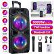9000w Tws Bluetooth Speaker Rechargable Dual 10 Woofer Party Fm Karaok Dj Light