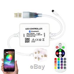 ATOM LED RGB LED Strip Wireless 220V Bluetooth App 60-120 LED/m RGB LED Strip