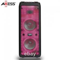 AXESS 2000W Bluetooth Speaker Black With Wireless MIC+ Remote Control PFBT7003