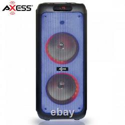 AXESS 4000W Bluetooth Speaker Black With Wireless MIC + Remote Control PFBT7001