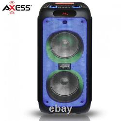 AXESS 4000W Bluetooth Speaker Black With Wireless MIC + Remote Control PFBT7002