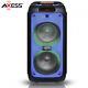 Axess 4000w Bluetooth Speaker Black With Wireless Mic + Remote Control Pfbt7002