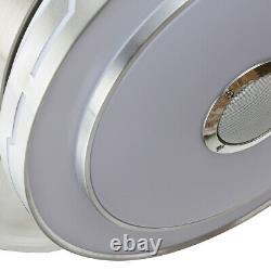 Acrylic Ceiling Fan Light 42 Wireless Bluetooth Remote Bedroom Chandelier LED
