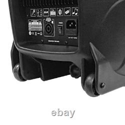 Active 12 Inch PA Speaker System Bluetooth, Wireless Mic, Stands, & Cables