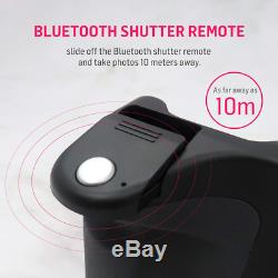 Adonit Photogrip Qi (Black) Bluetooth Camera Shutter Remote + 3000 Mah Wireless