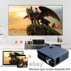 Android 9.0 Home Theater Proyector Native 1080P LED Projector Blue-tooth LCD US