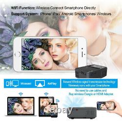 Android Smart Projector HD 1080P Wireless Blue tooth Mini Home Theater HDMI LED