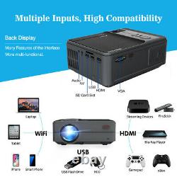 Android Smart Projector HD 1080P Wireless Blue tooth Mini Home Theater HDMI LED