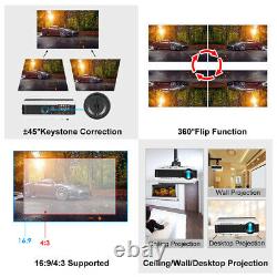 Android Wifi Wireless LCD Home Cinema Projector Blue-tooth 1080p Movie Game HDMI
