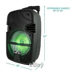 BEFREE 8 400w BLUETOOTH PORTABLE DJ PA Party TAILGATE Speaker with MIC & REMOTE