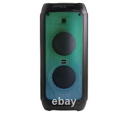 BeFree Dual 8 Wireless Rechargeable Bluetooth Party Speaker w LED Lights Remote