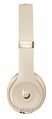 Beats By Dre Solo 3 Wireless Bluetooth On-Ear Headphones w Mic/Remote Satin Gold