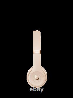 Beats By Dre Solo 3 Wireless Bluetooth On-Ear Headphones w Mic/Remote Satin Gold